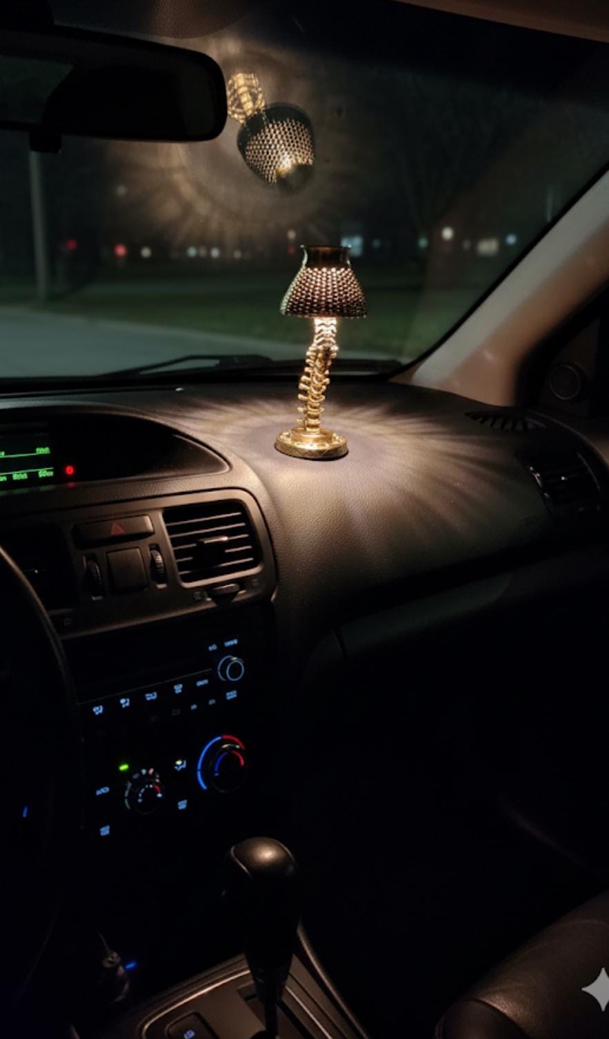 Mini Gothic Skeleton Lamp – Gold Finish!