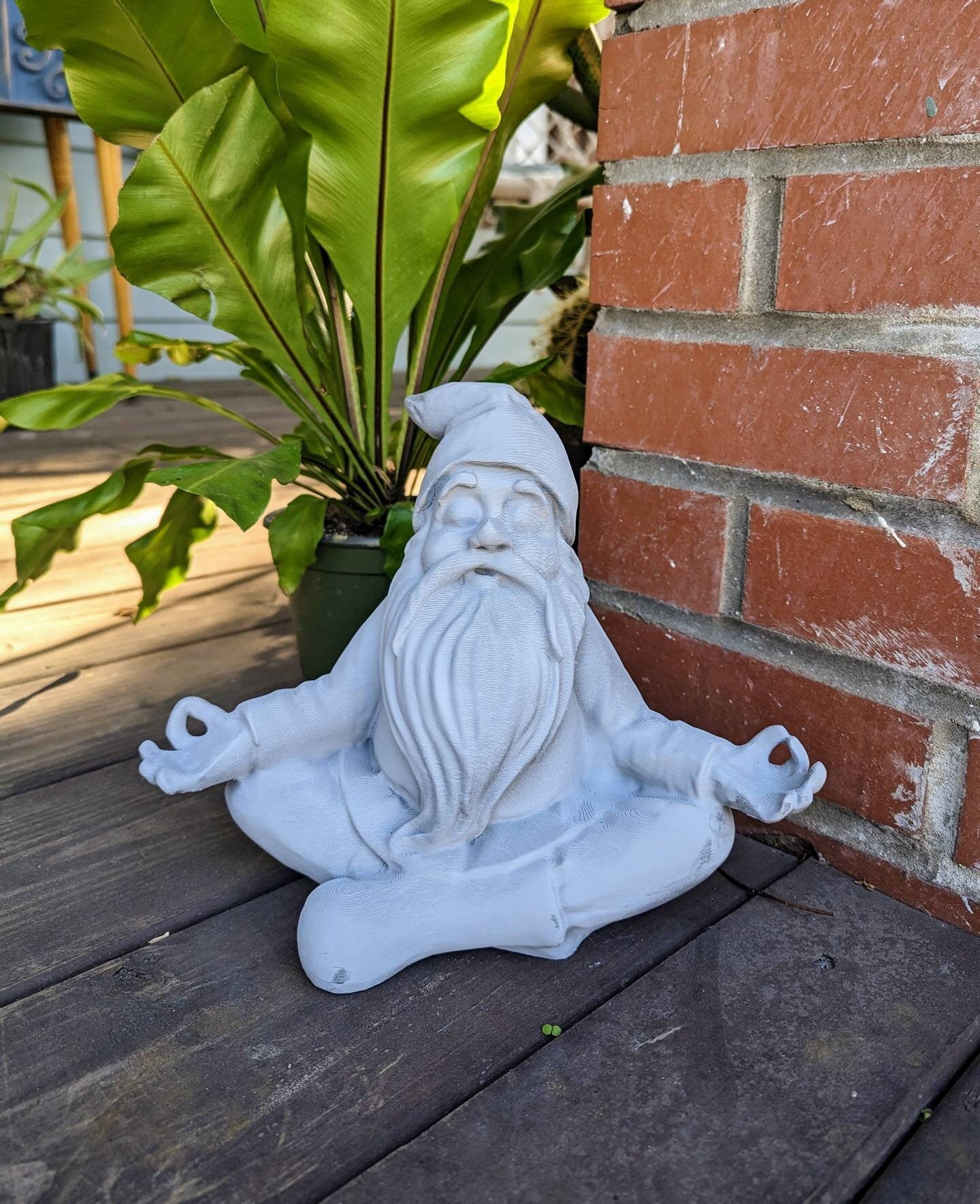 Zen Garden Gnome: Meditating Om Gnome