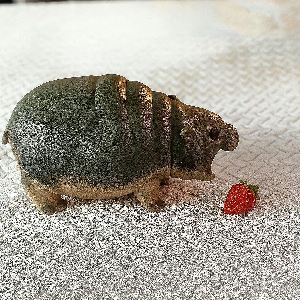 Realistic Moodeng the Pygmy Hippo