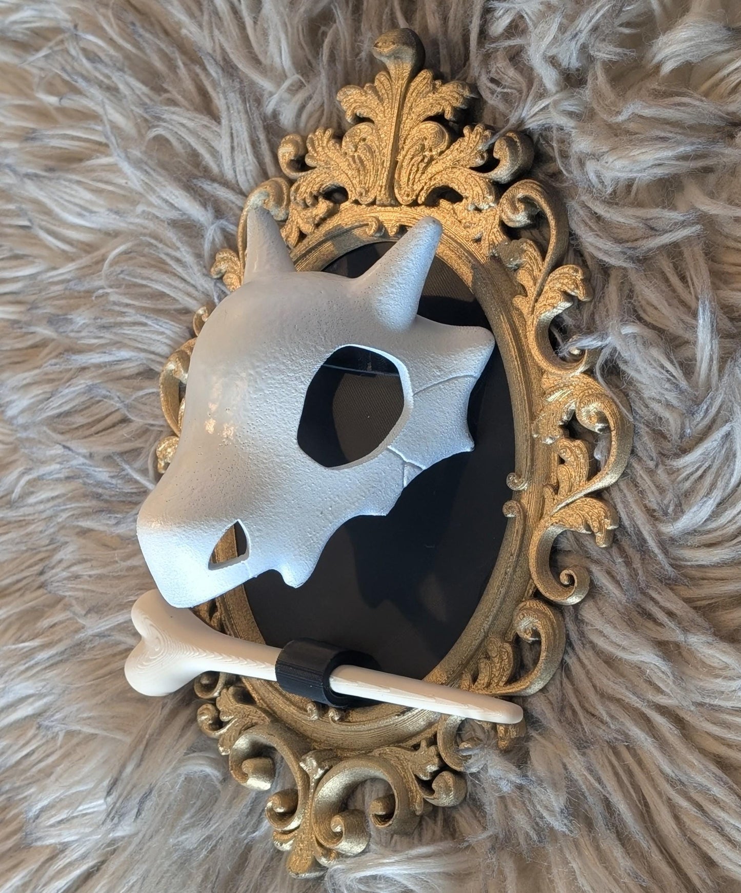 Cubone Hair Stick Art Piece