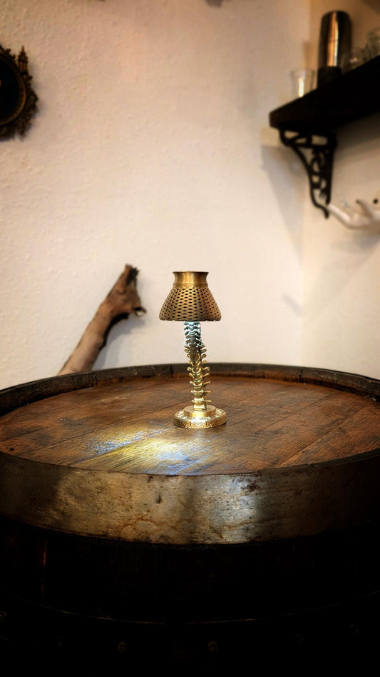 Mini Gothic Skeleton Lamp – Gold Finish!