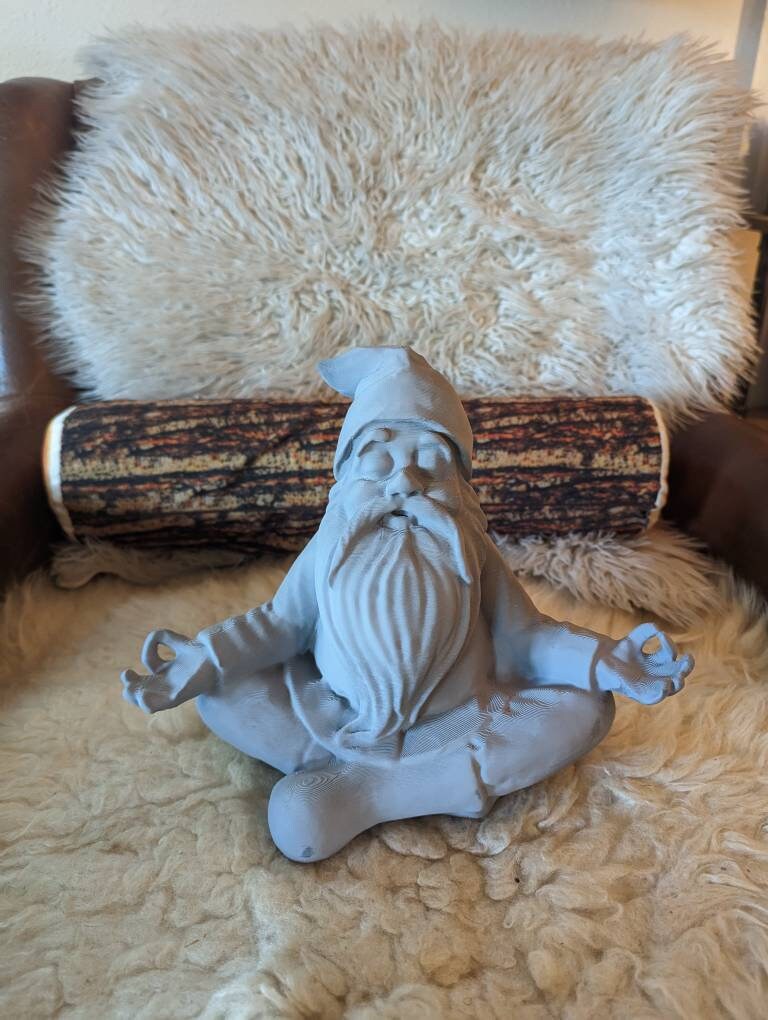 Zen Garden Gnome: Meditating Om Gnome
