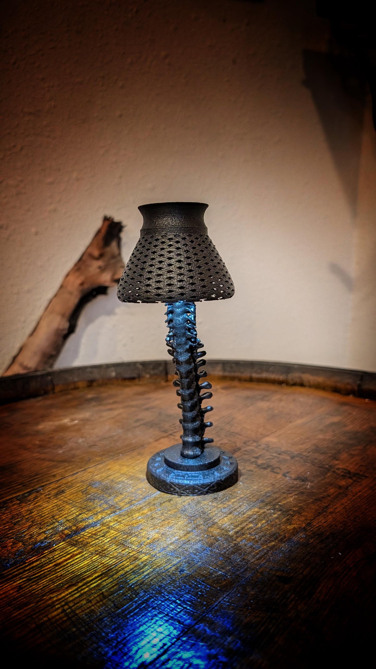 Mini Gothic Skeleton Lamp – Black Finish!