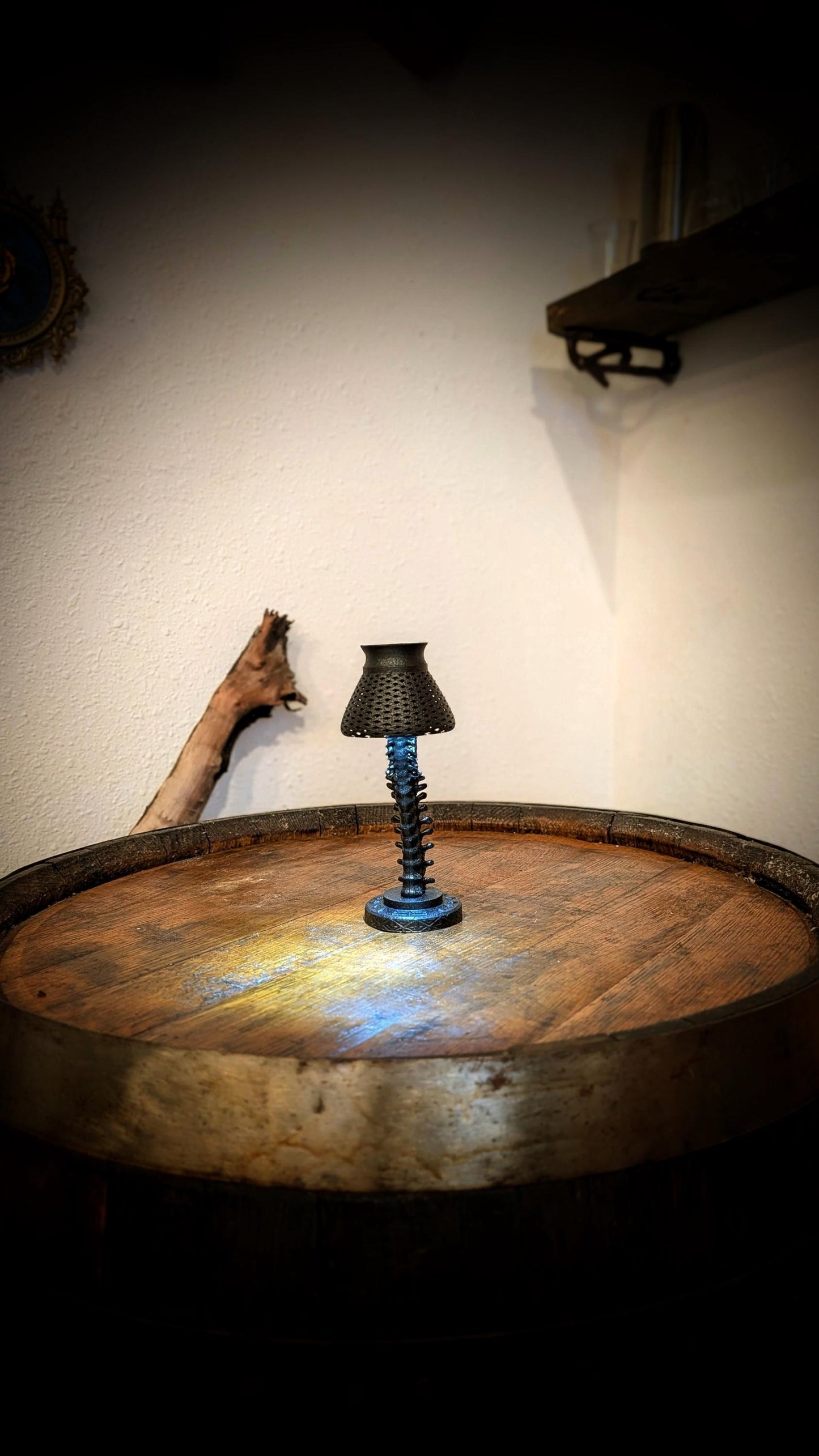 Mini Gothic Skeleton Lamp – Black Finish!