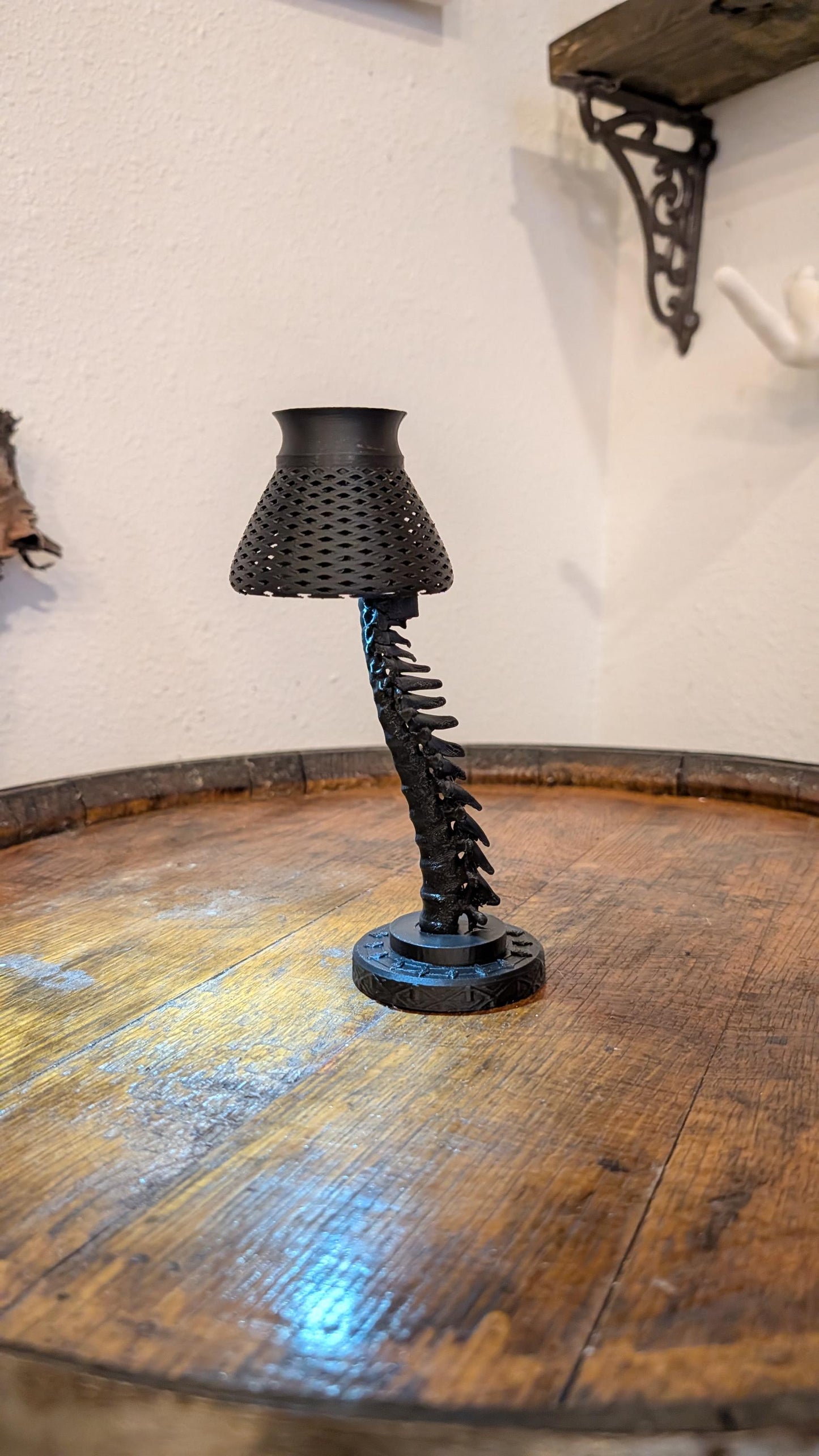 Mini Gothic Skeleton Lamp – Black Finish!