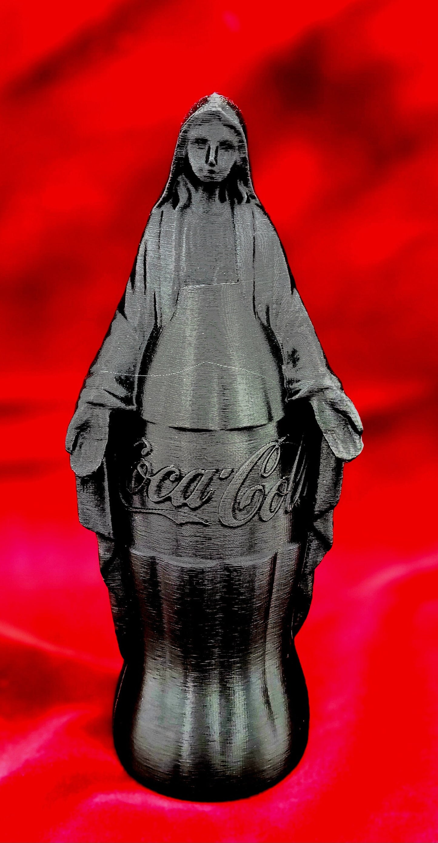 Virgin Mary Coca-Cola statue