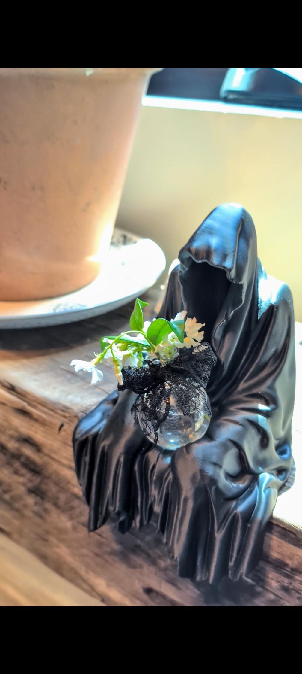 Phantom Trinket Holder - Gothic Cloaked Specter with Potion Bottle